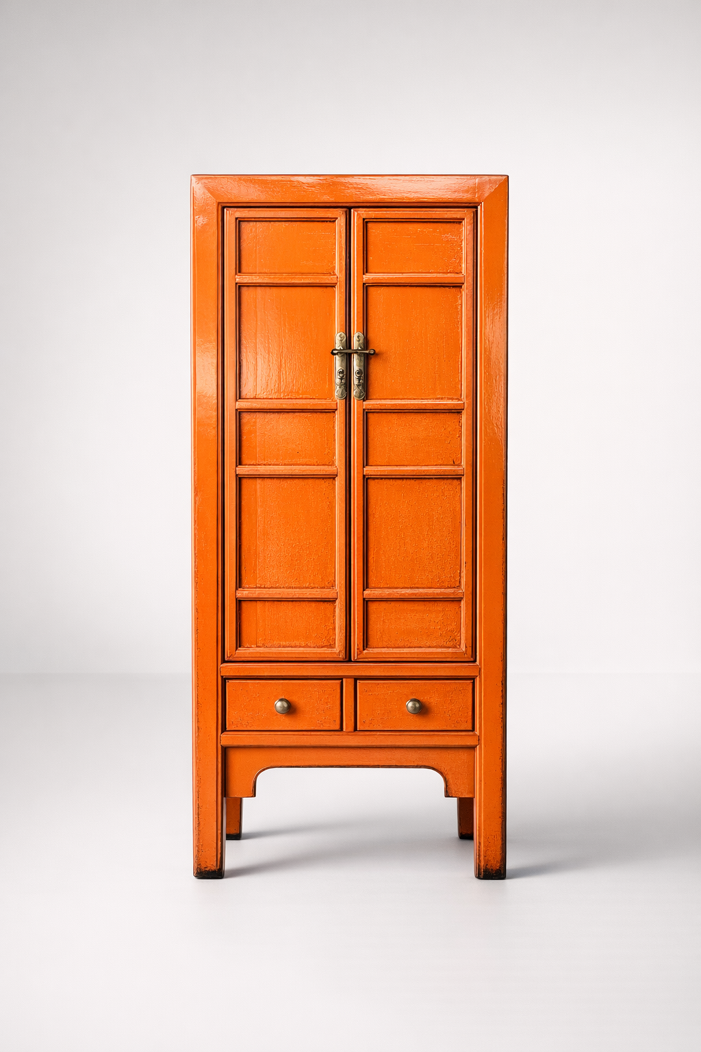 Orange 2 Door 2 Drawer Cabinet