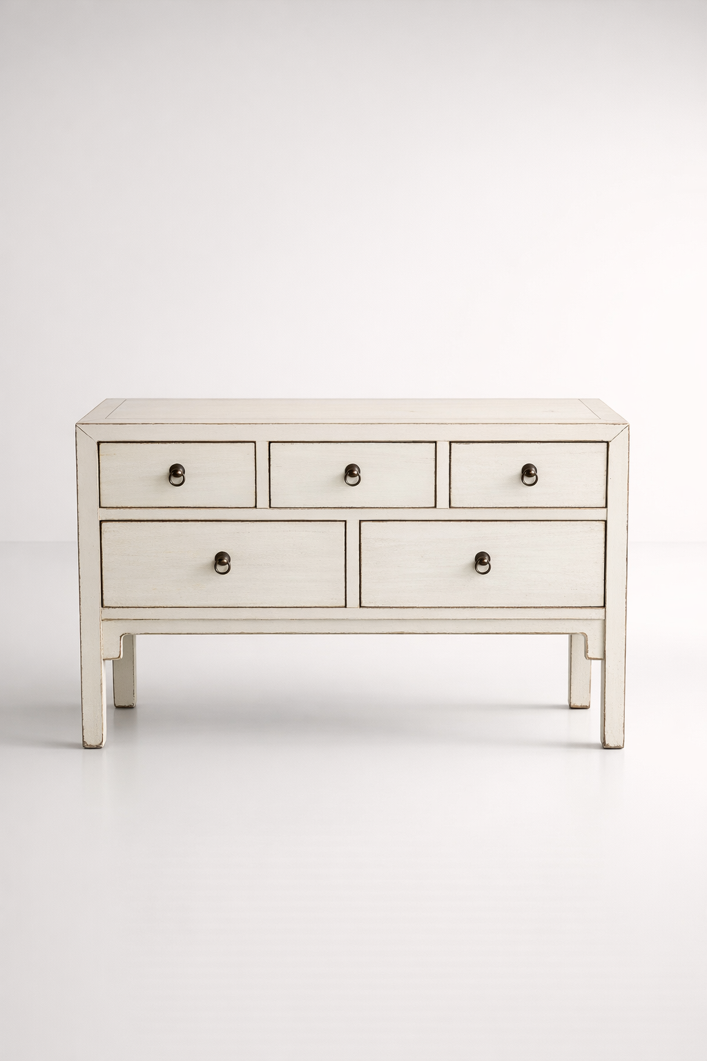 White 5 Drawer Buffet