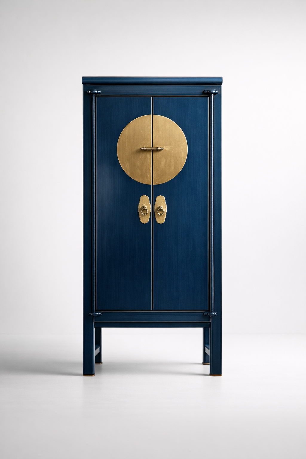 Tall Navy Blue 2 Door Wedding Cabinet