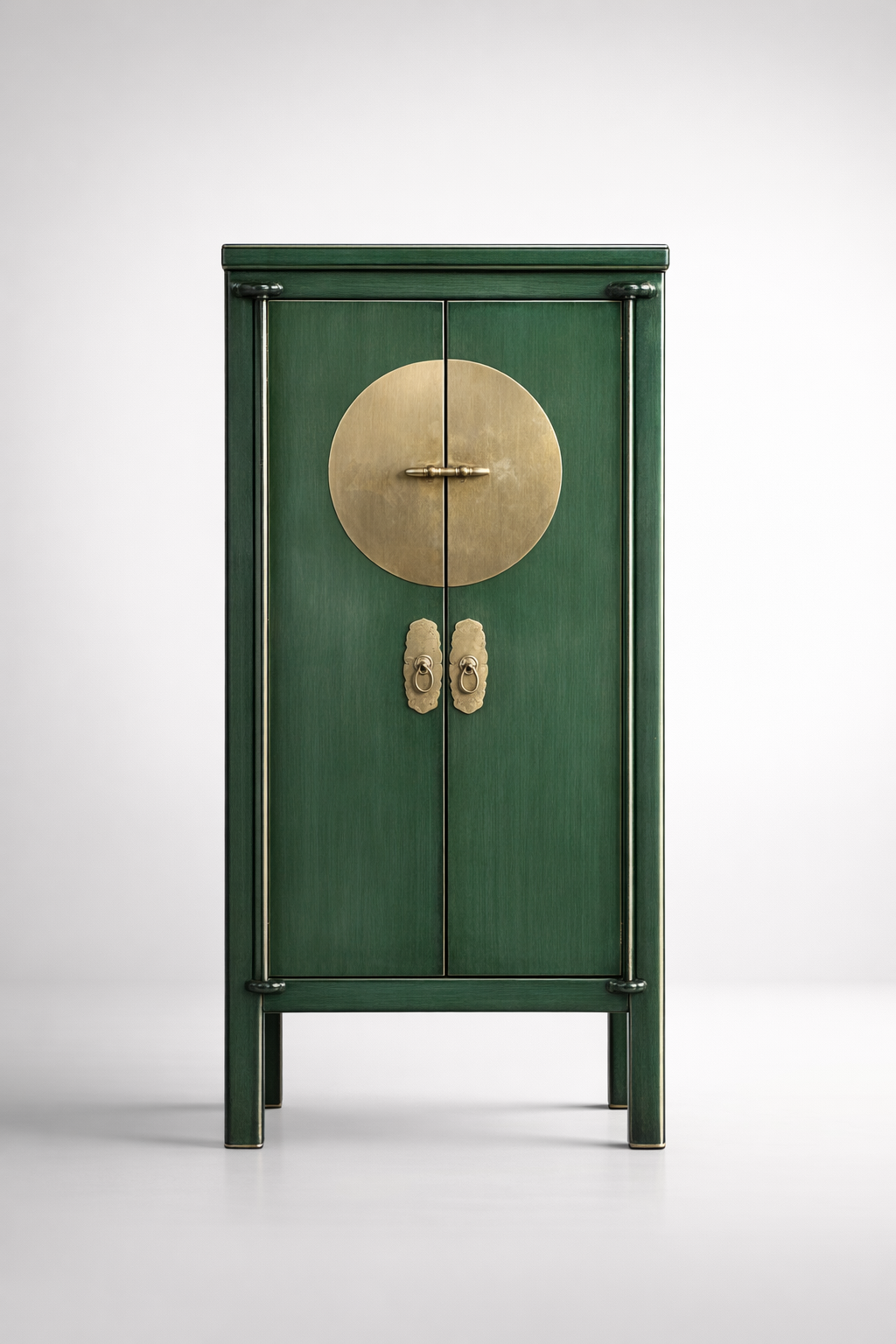 Tall Green 2 Door Wedding Cabinet