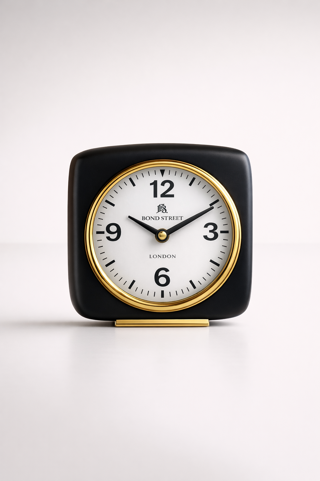 Black And Brass Table Clock