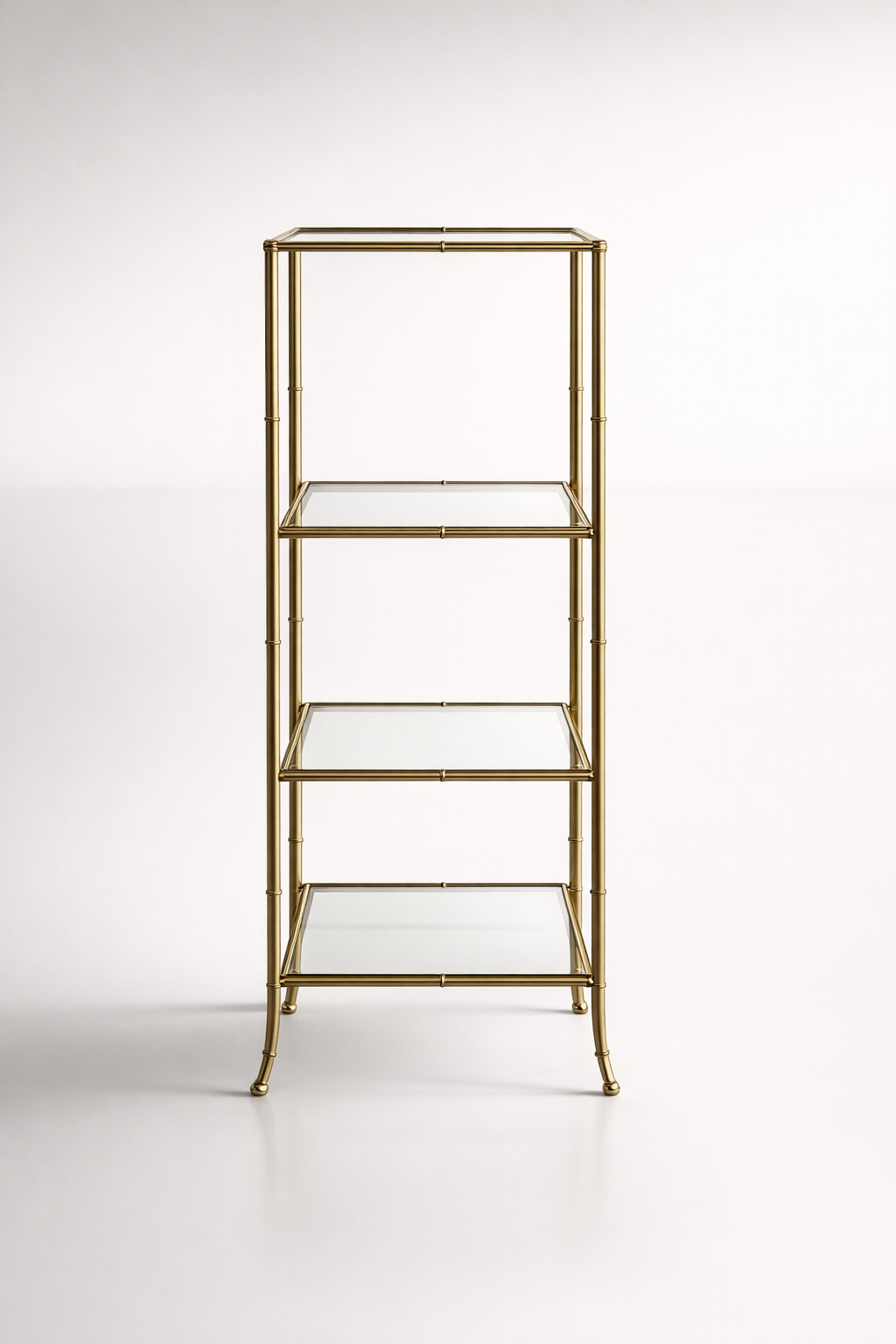 4 Tier Gold Metal Shelf