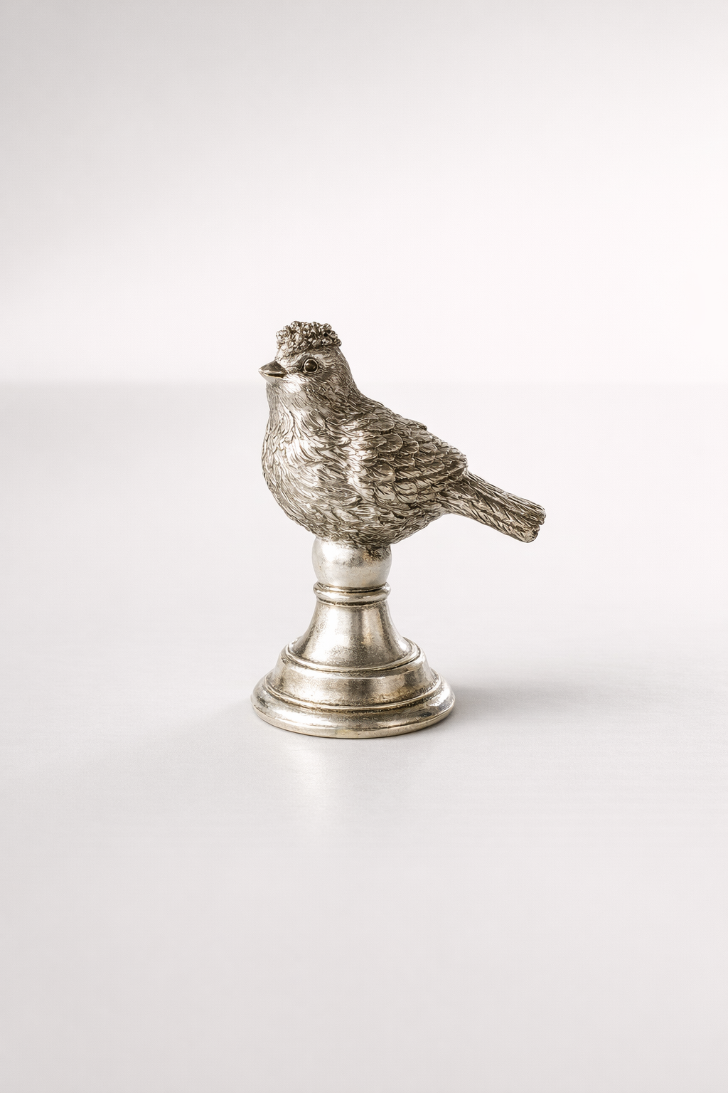 Silver Bird On Stand