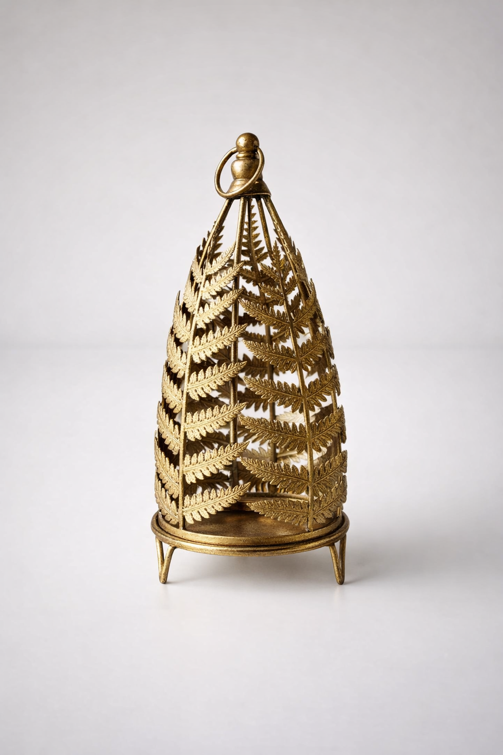 Gold Metal Fern Led Light