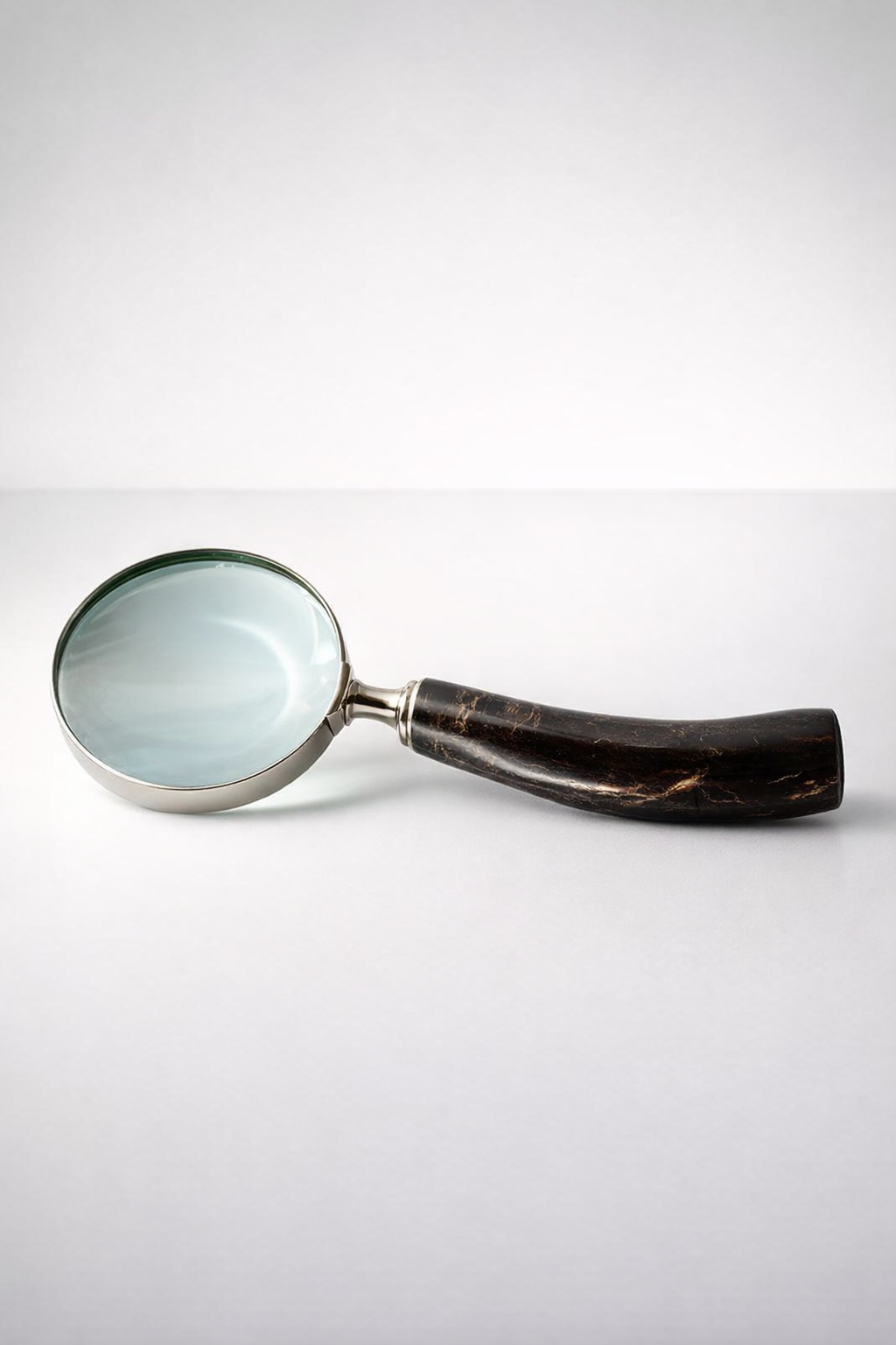 Silver Magnifying Glass Horn Handle