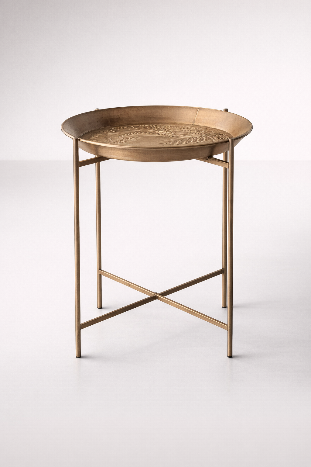 Metal Fern Design Butlers Tray