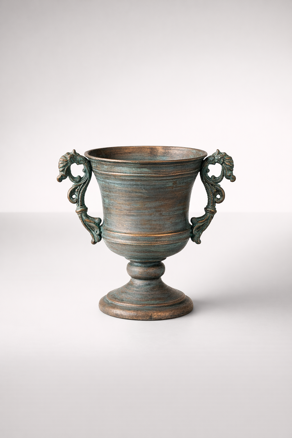 Small Metal Urn With Handles