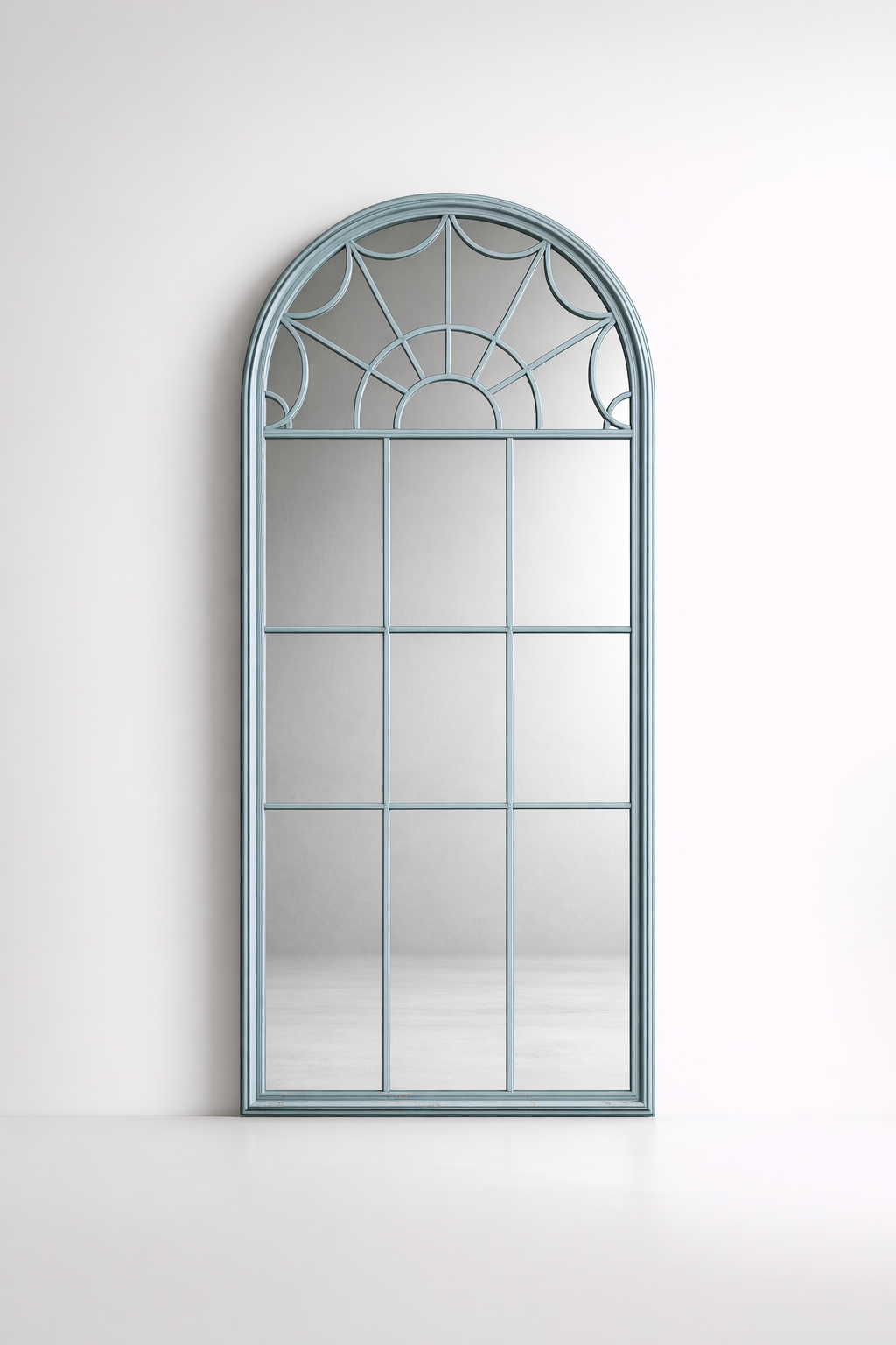 Blue/Grey Metal Mirror