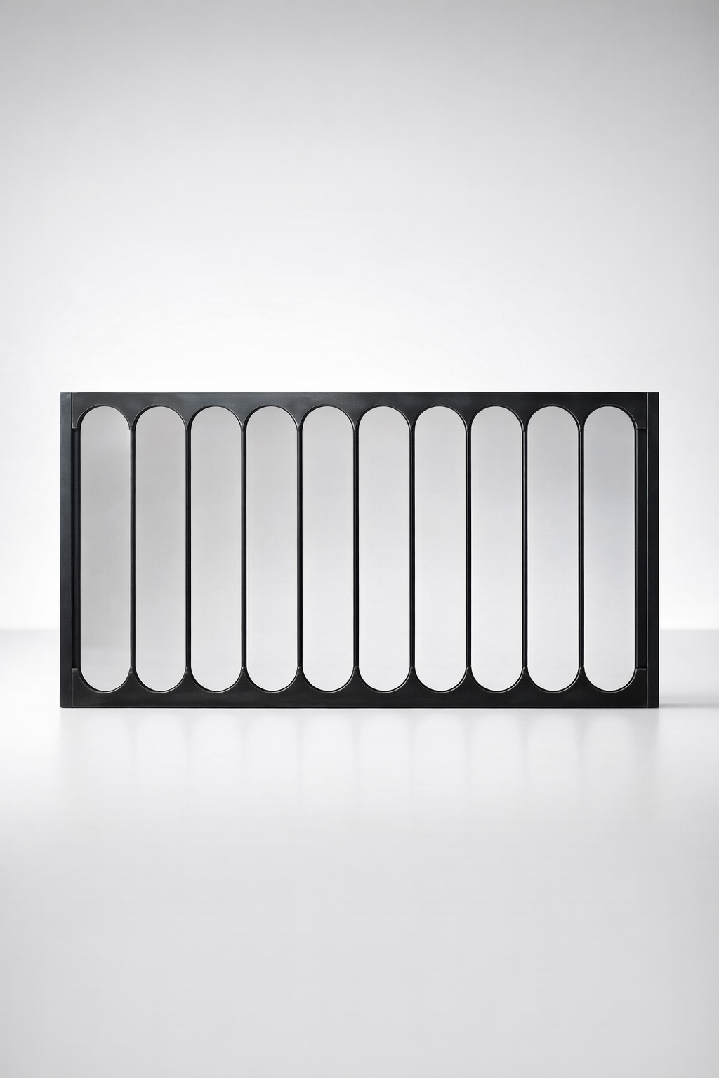 Large Oblong Metal Mirror