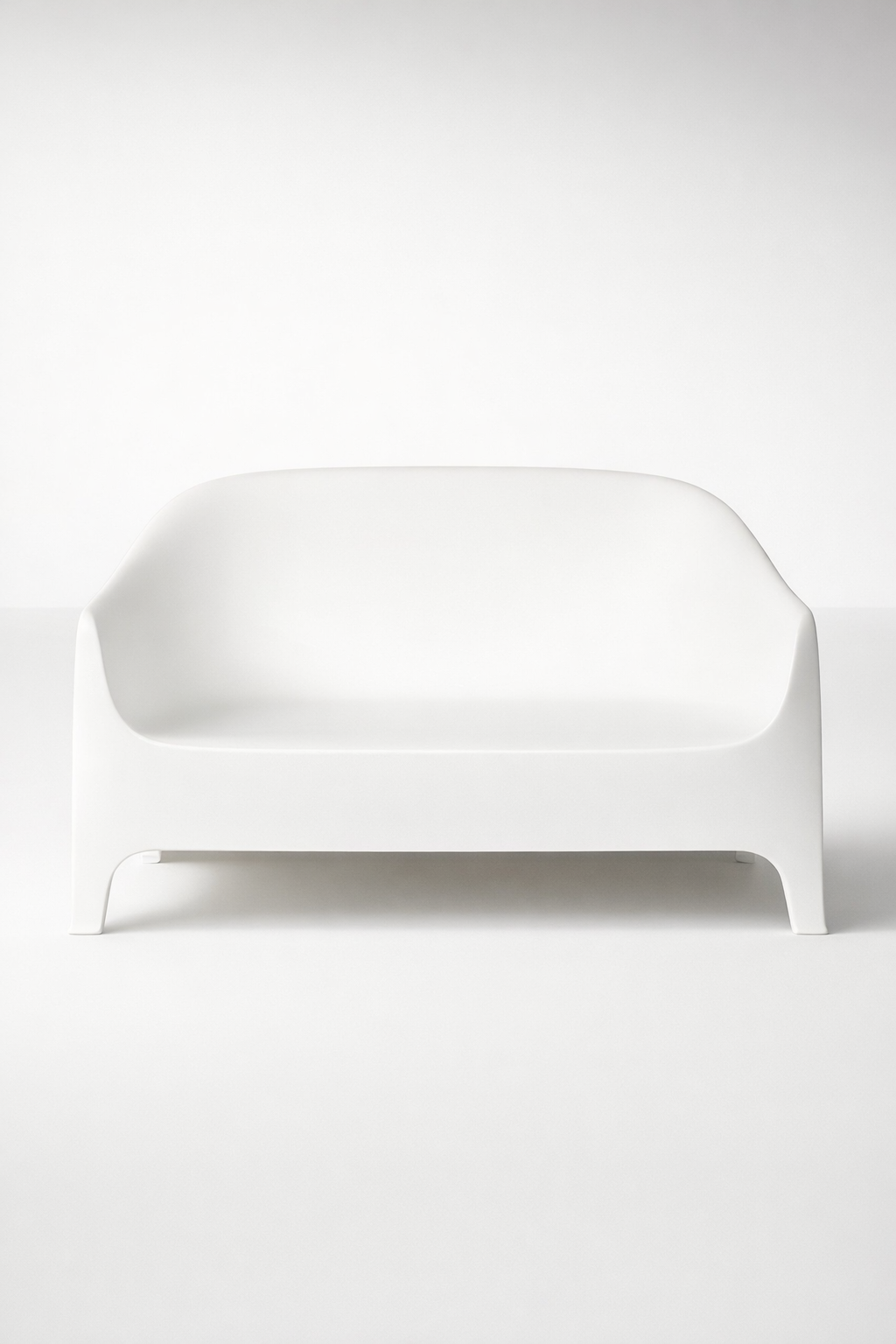 2 Seater Bench White