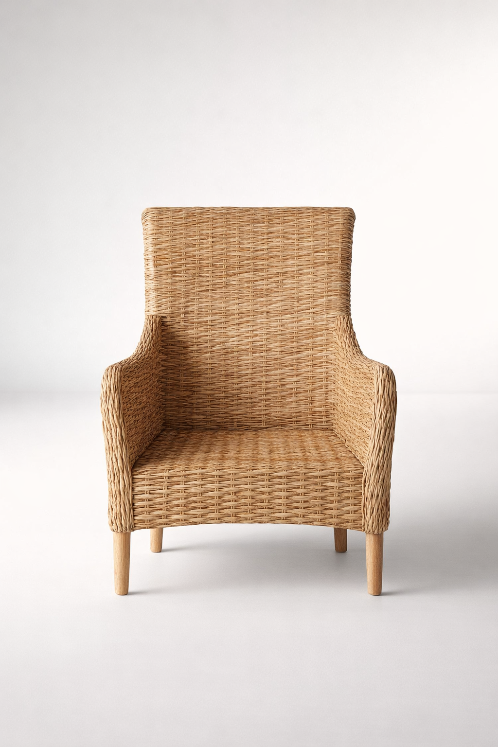 Natural Rattan Lounge Chair