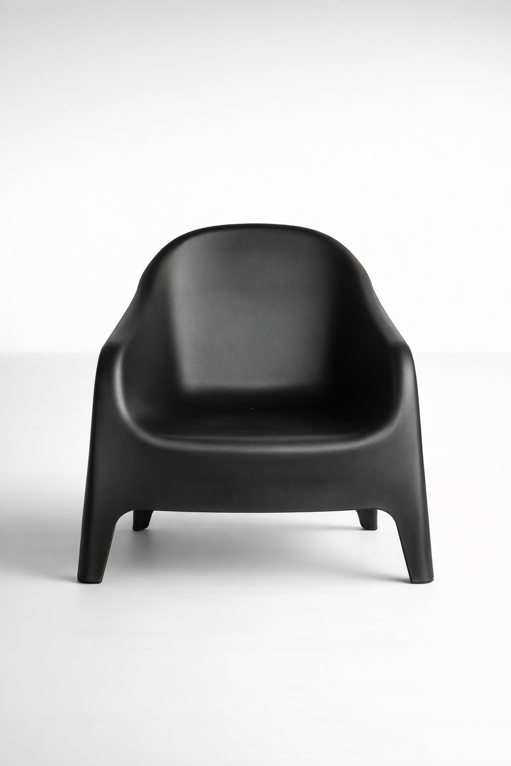Black Plastic Tub Chair