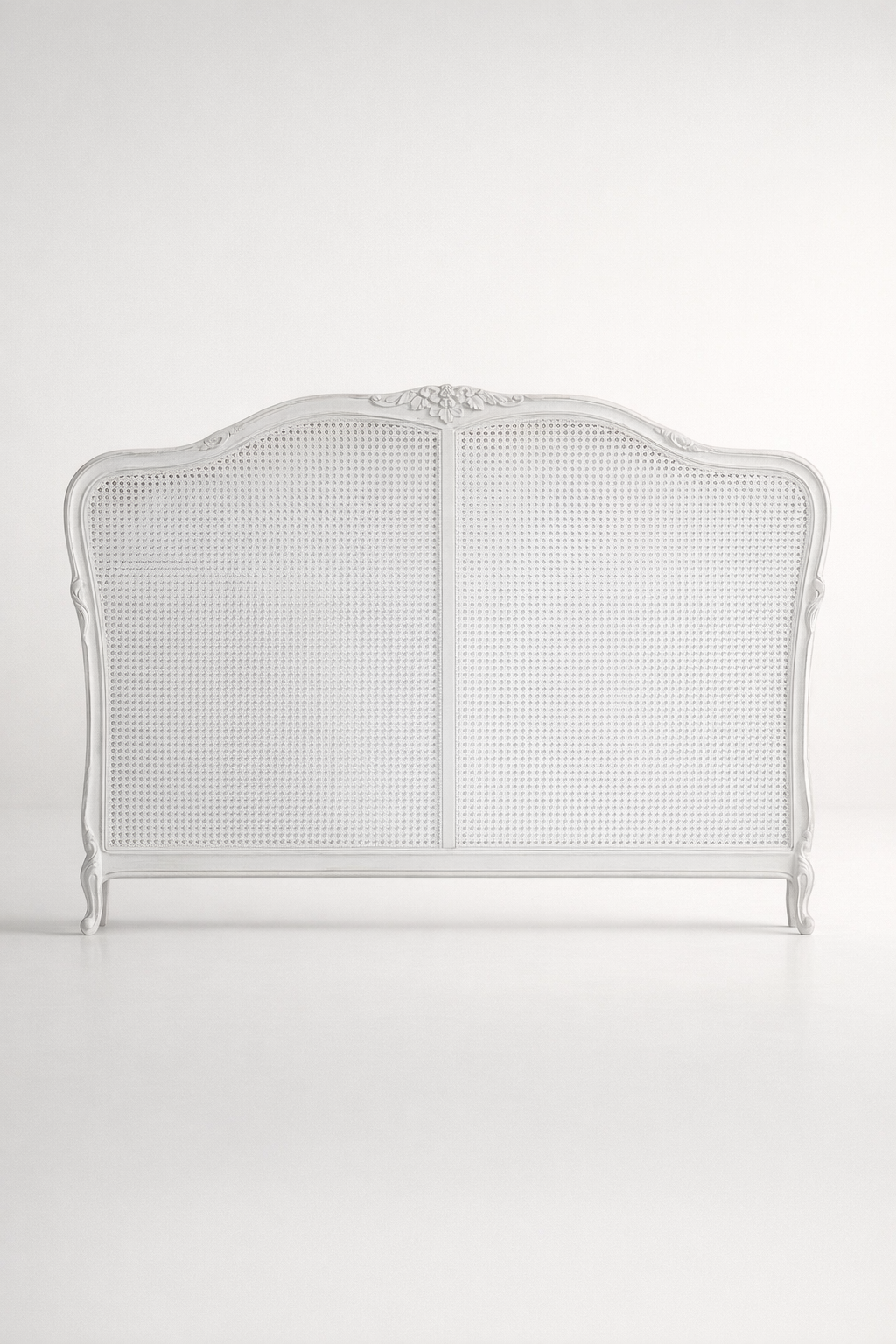 Queen Cane White Headboard
