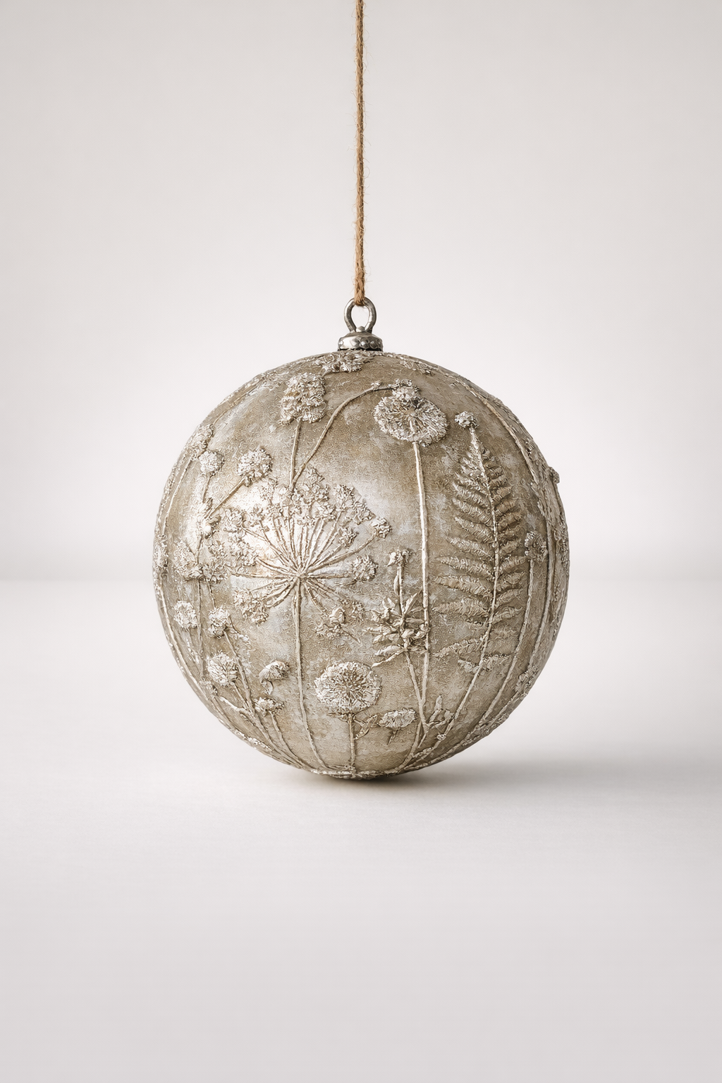 Extra Large Silver Hanging Ball