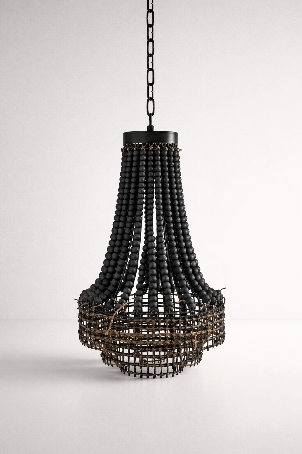 Dark Beaded Chandelier