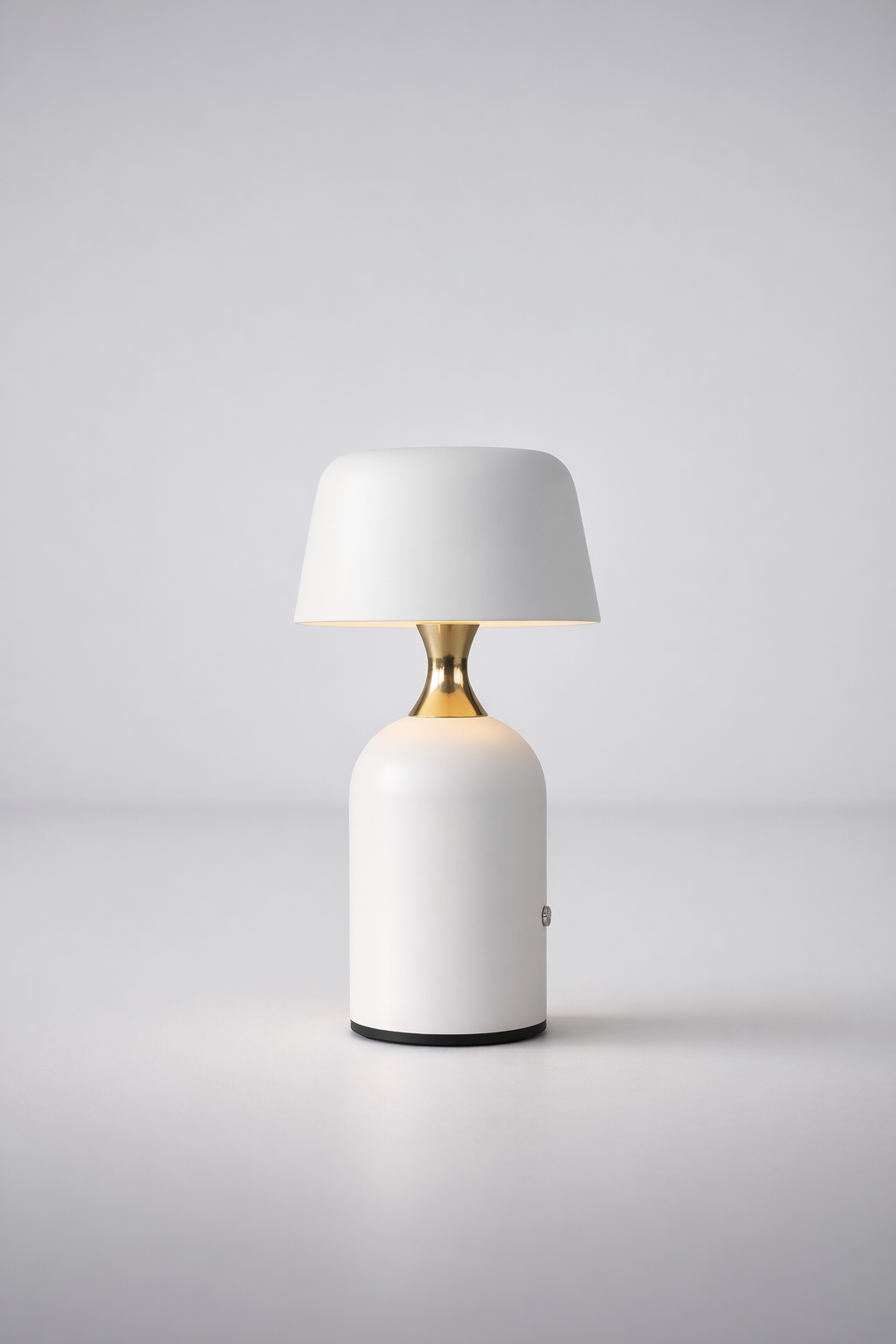 Led White Lamp With Dome Shade