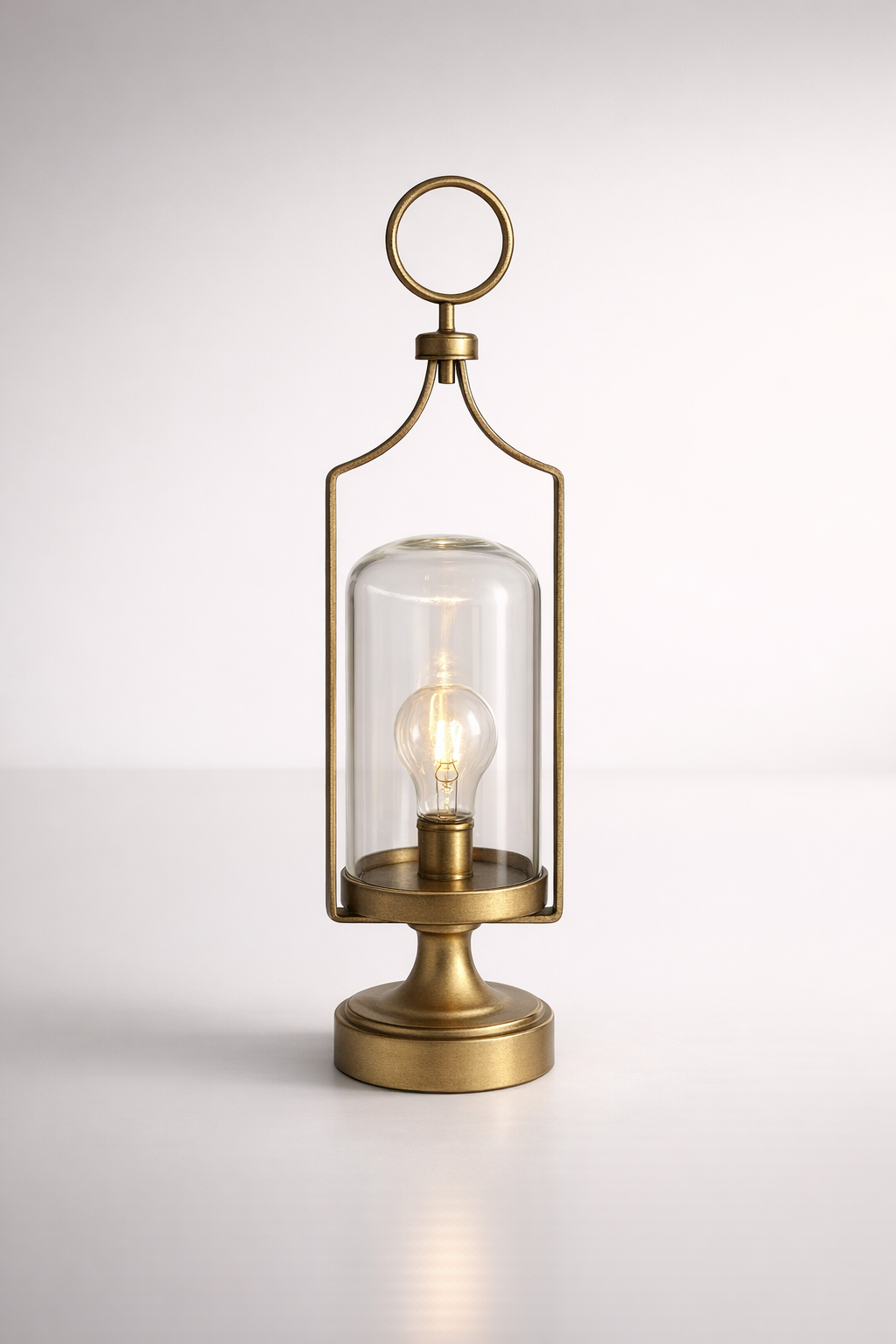 Led Battery Operated Gold Metal Light