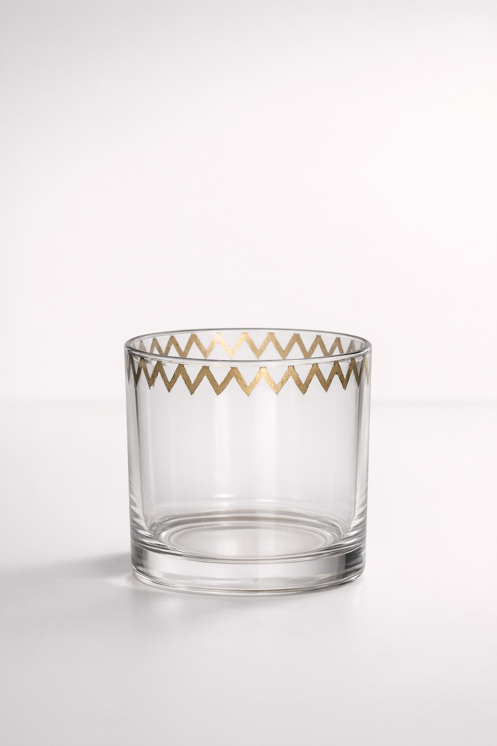 Extra Small Gold Edged Glass Votive