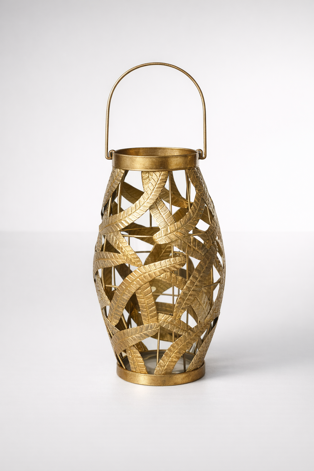 Large Gold Leaf Lantern