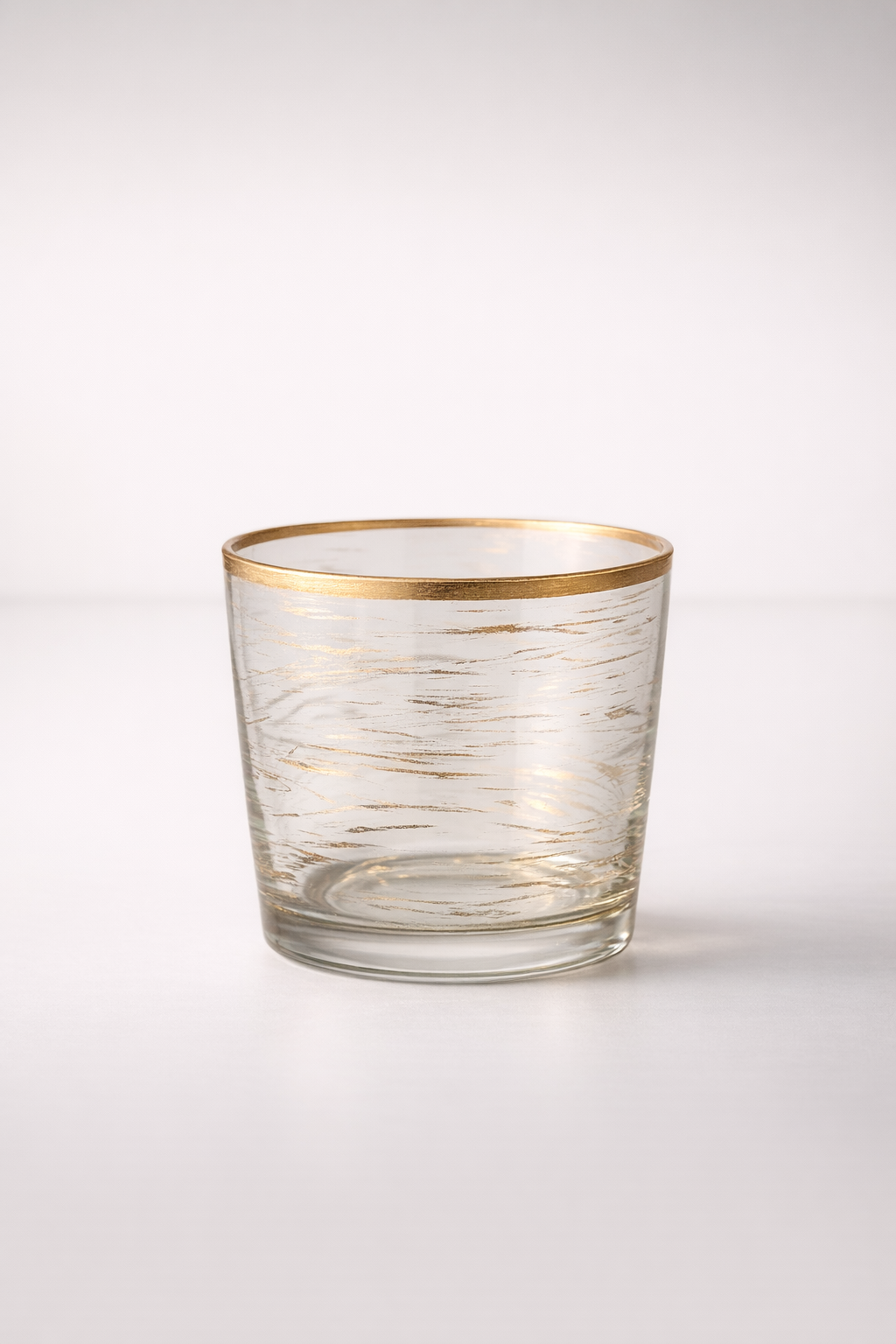 Extra Small Glass & Gold Tealight Candle Holder
