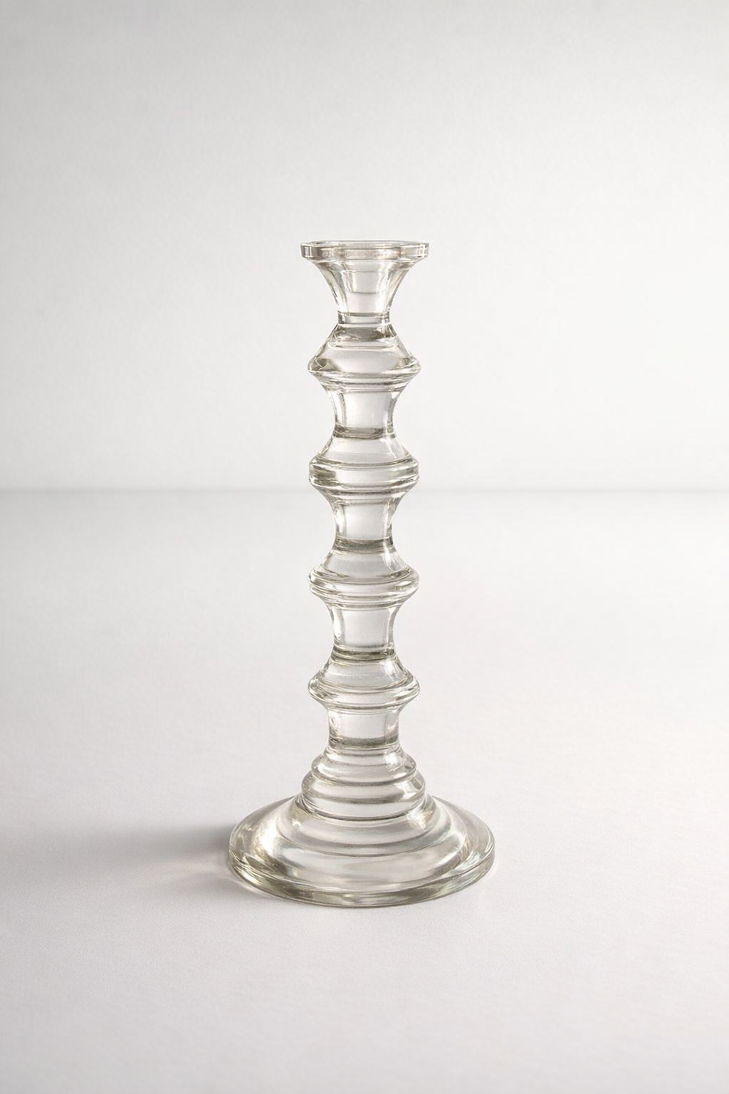 Tall Glass Candlestick