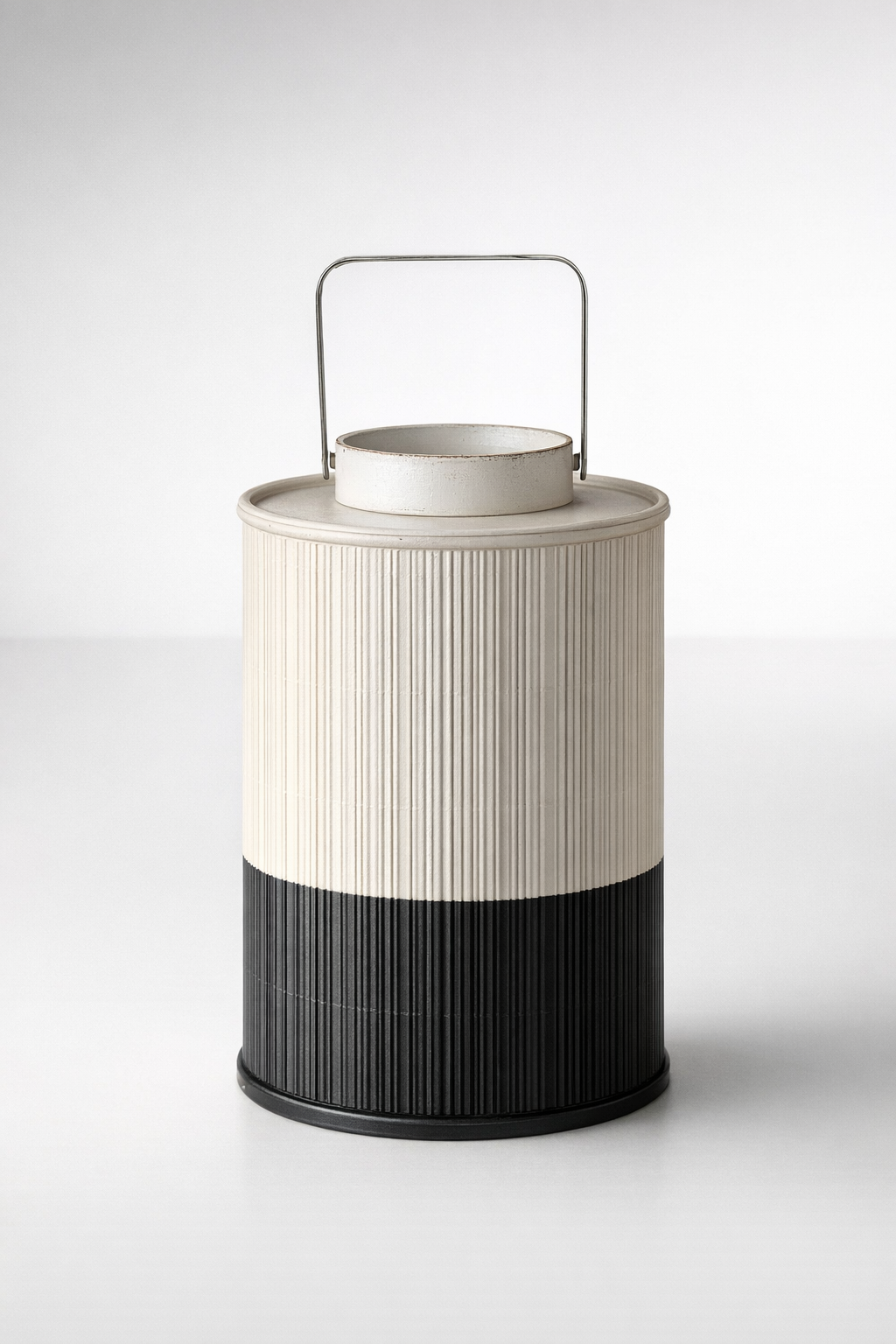 Black & White Bamboo Lantern