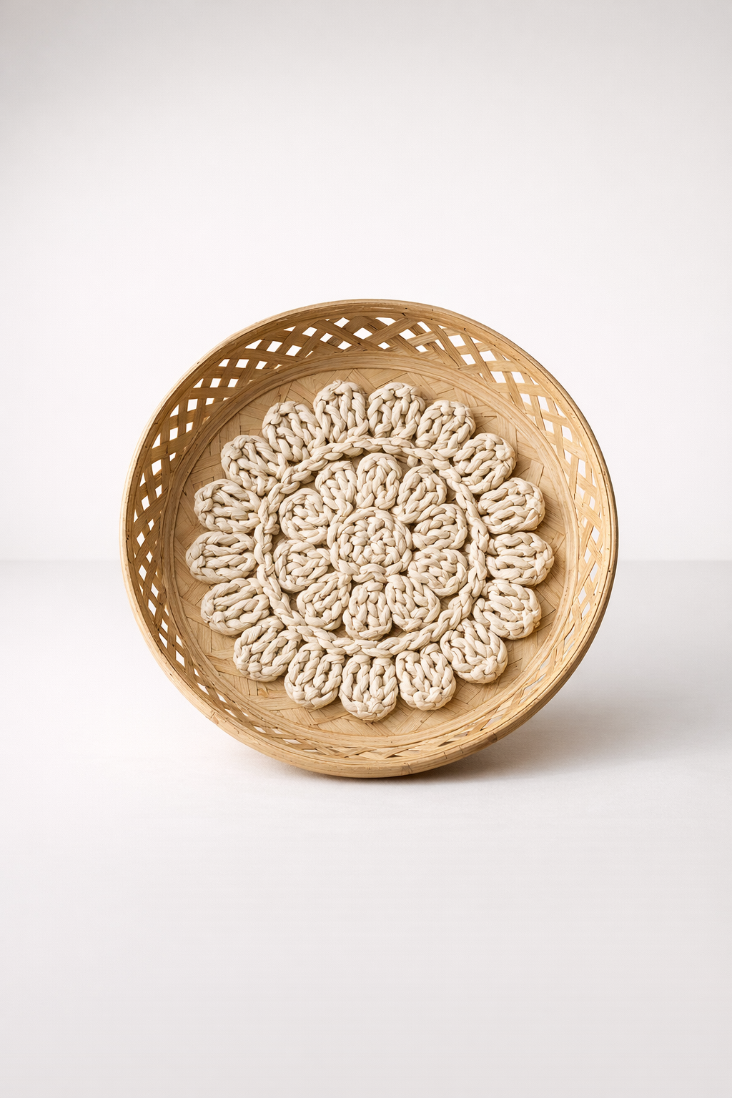 Small Natural Seagrass Rattan Wall Hanging