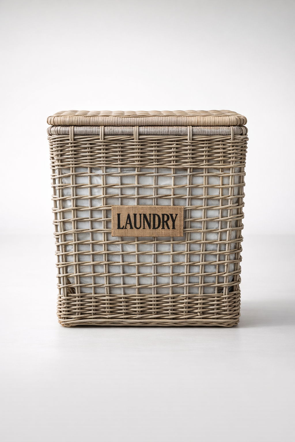 Natural Laundry Basket With Liner
