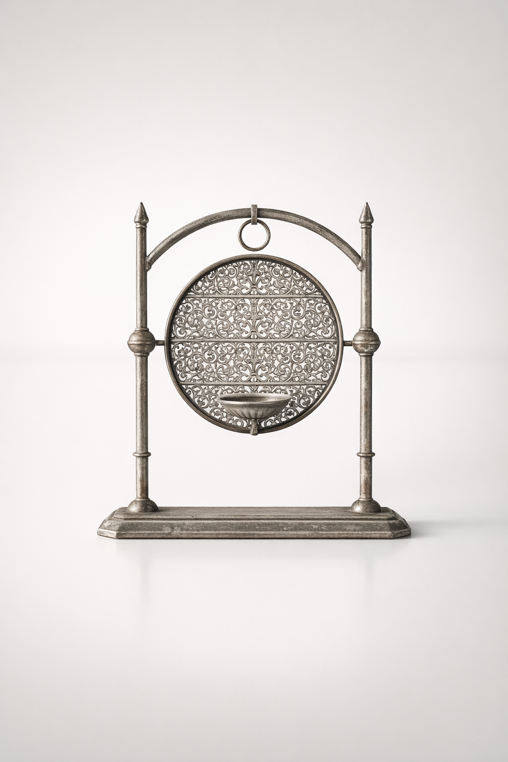 Silver Decorative Candle Holder