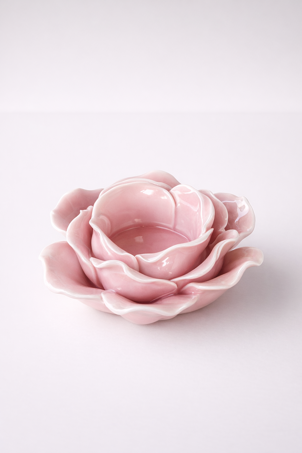 Pink Porcelain Tealight Holder