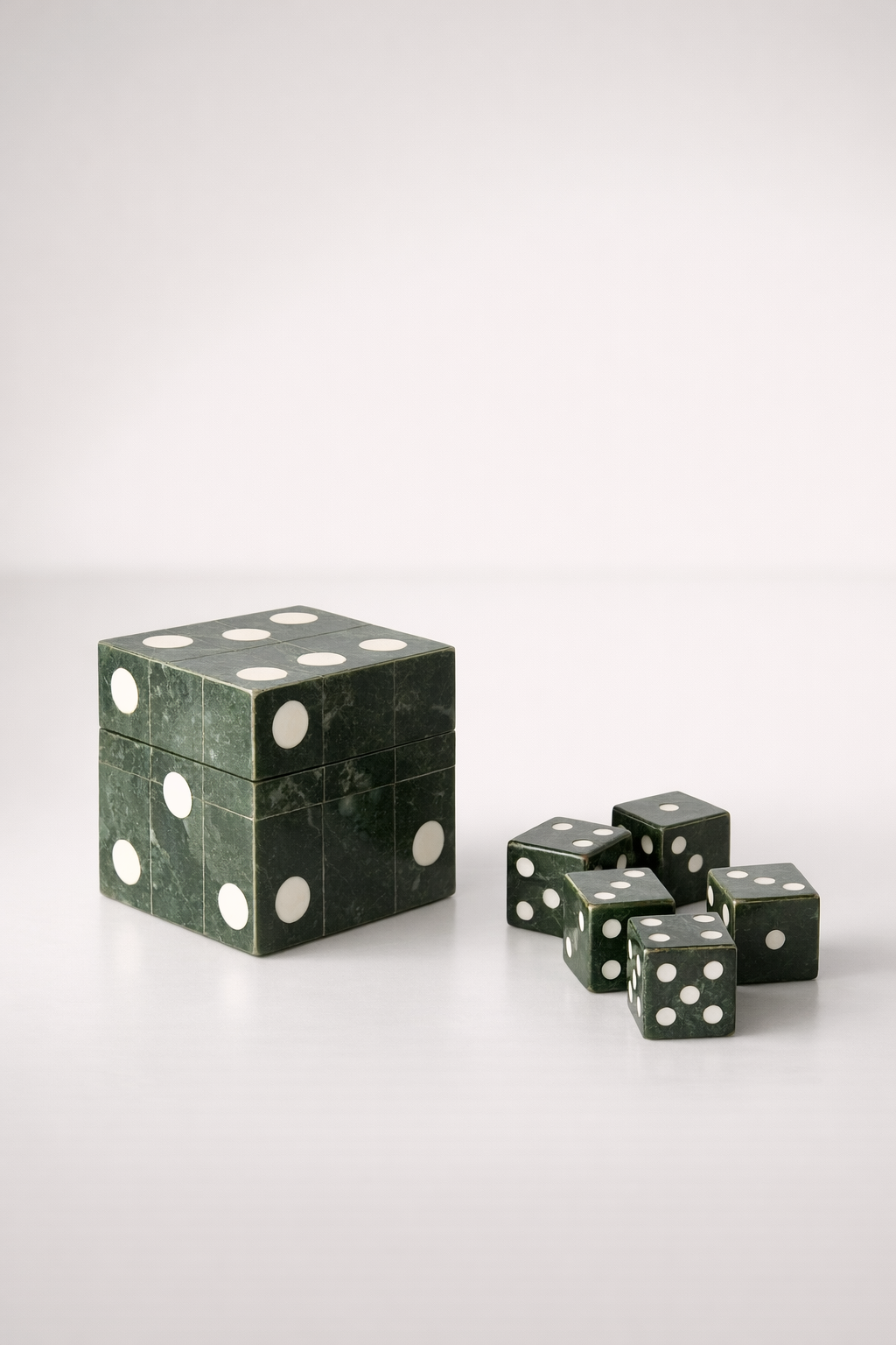 Green Box With 5 Dice