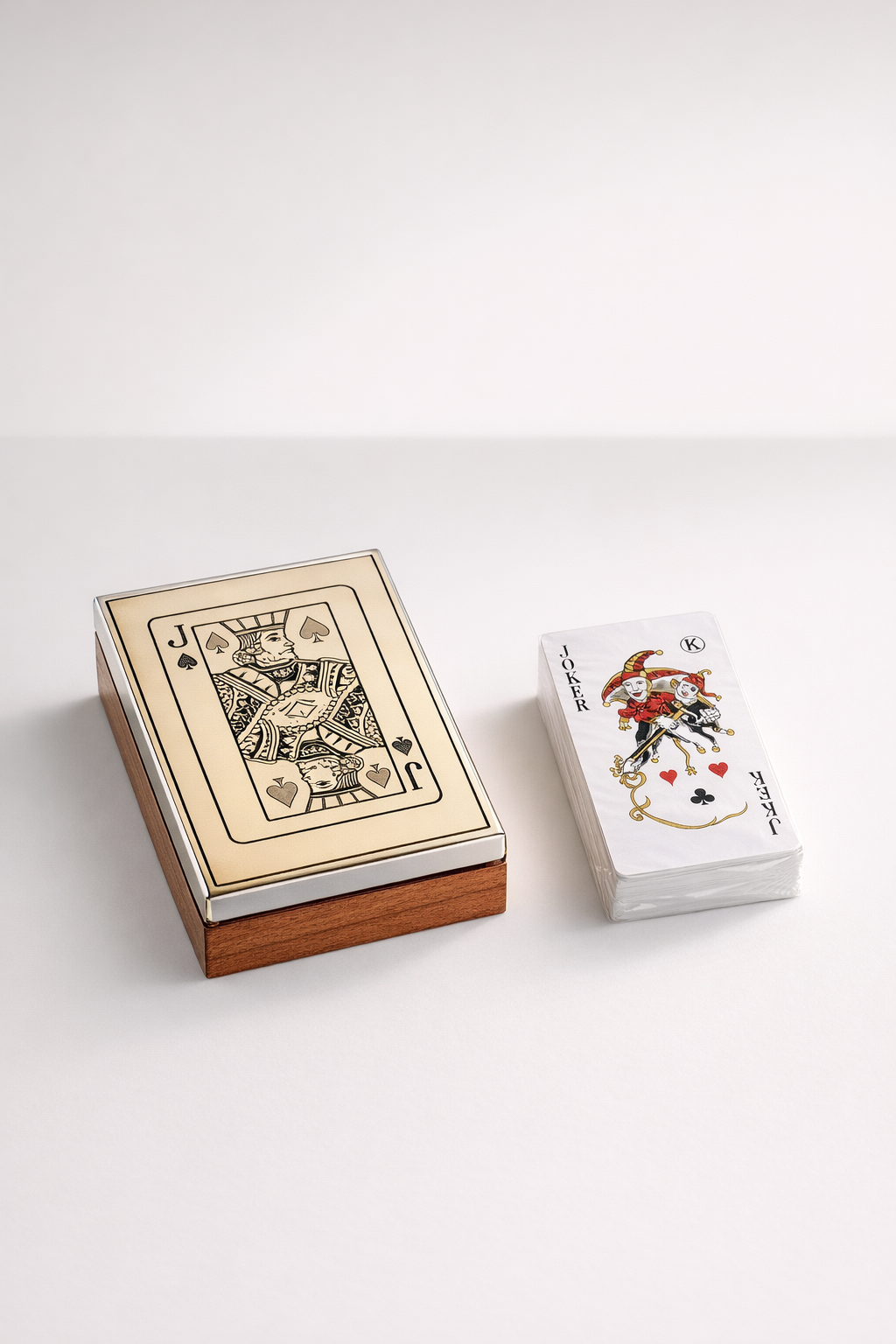 Jack Silver & Wood Card Box
