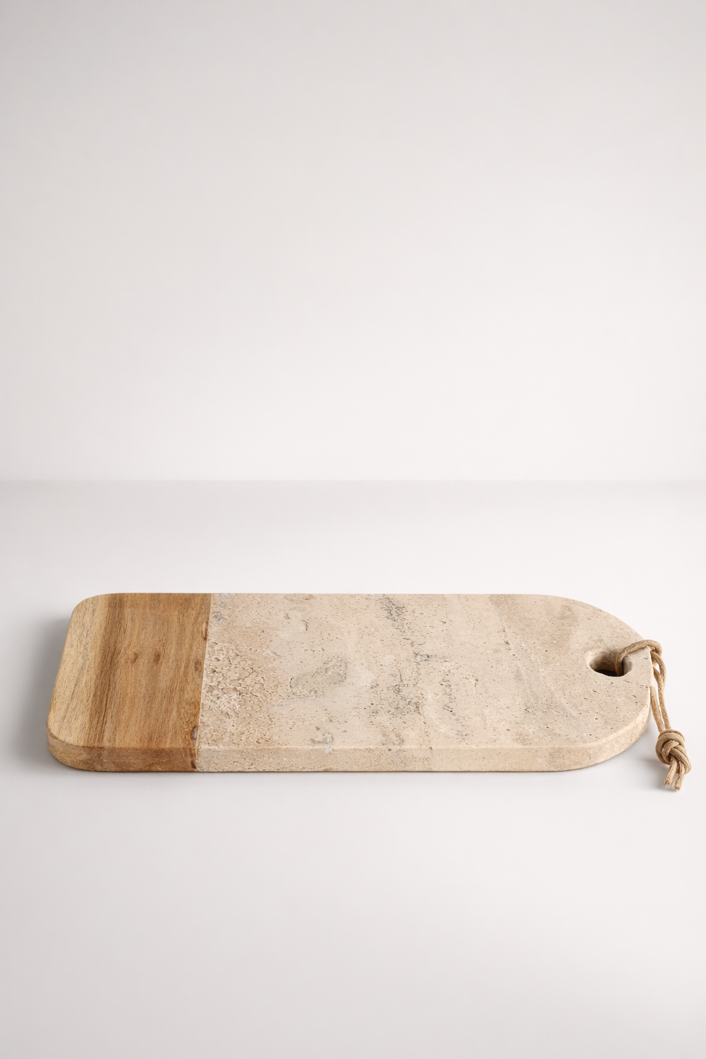 Beige Marble & Wood Board