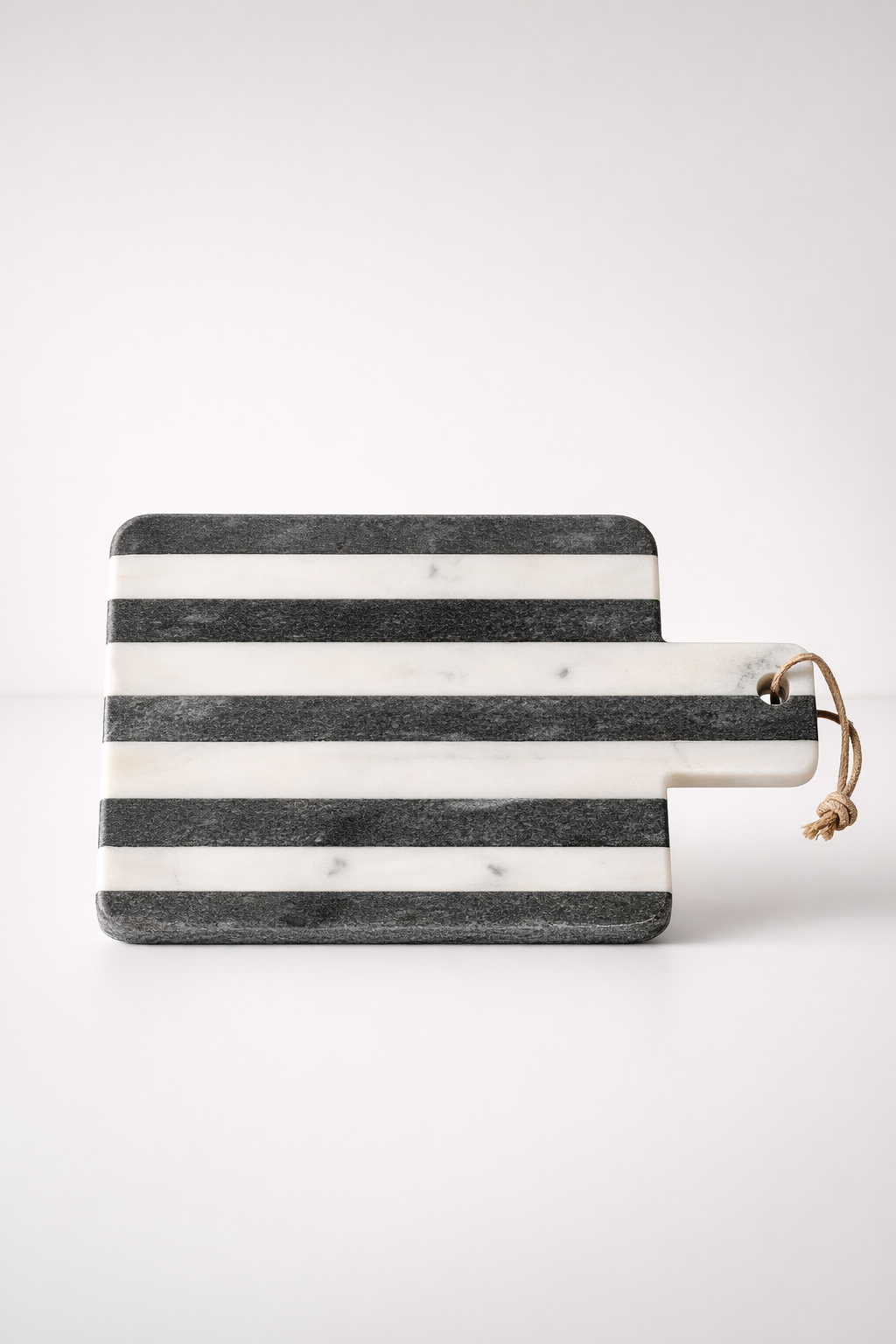 Black & White Stripe Marble Board