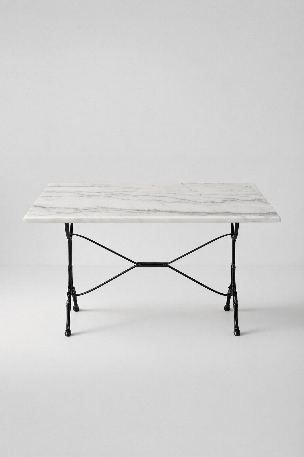 White Marble Rectangular Top Table