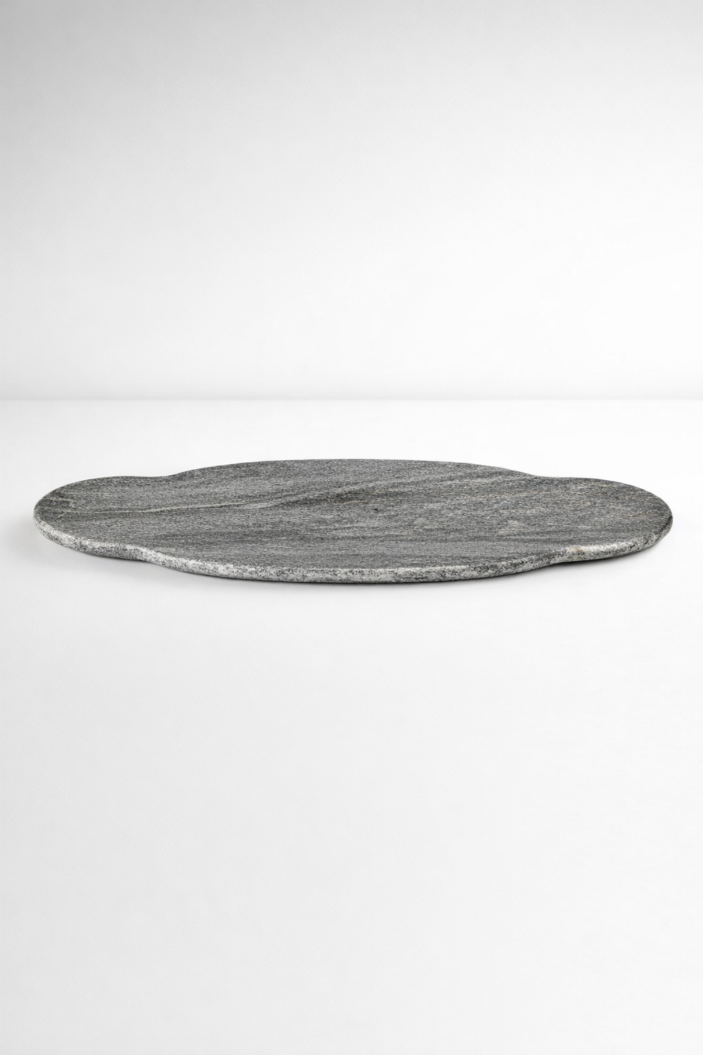 Grey Shaped Speckled Marble Tray