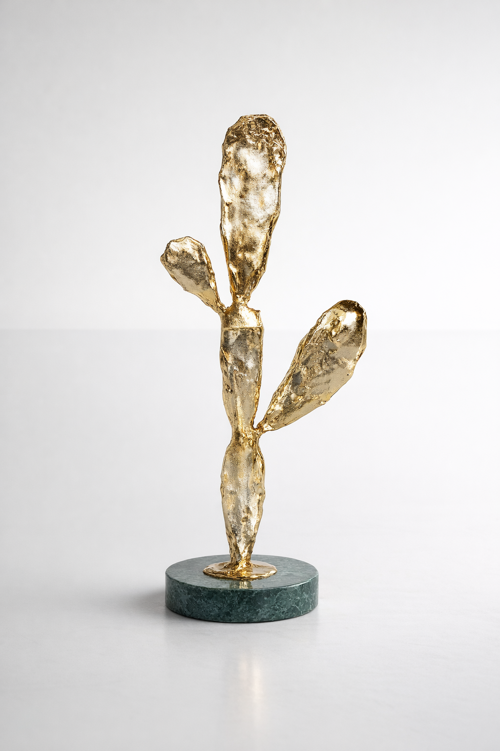 Medium Cactus On Marble Stand