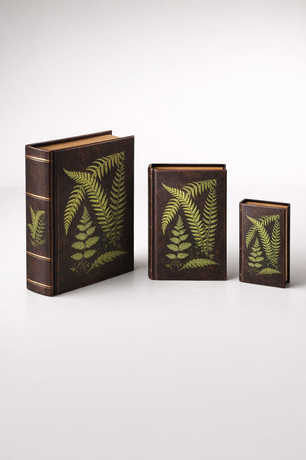 Set Of 3 Fern Leaf Boxes