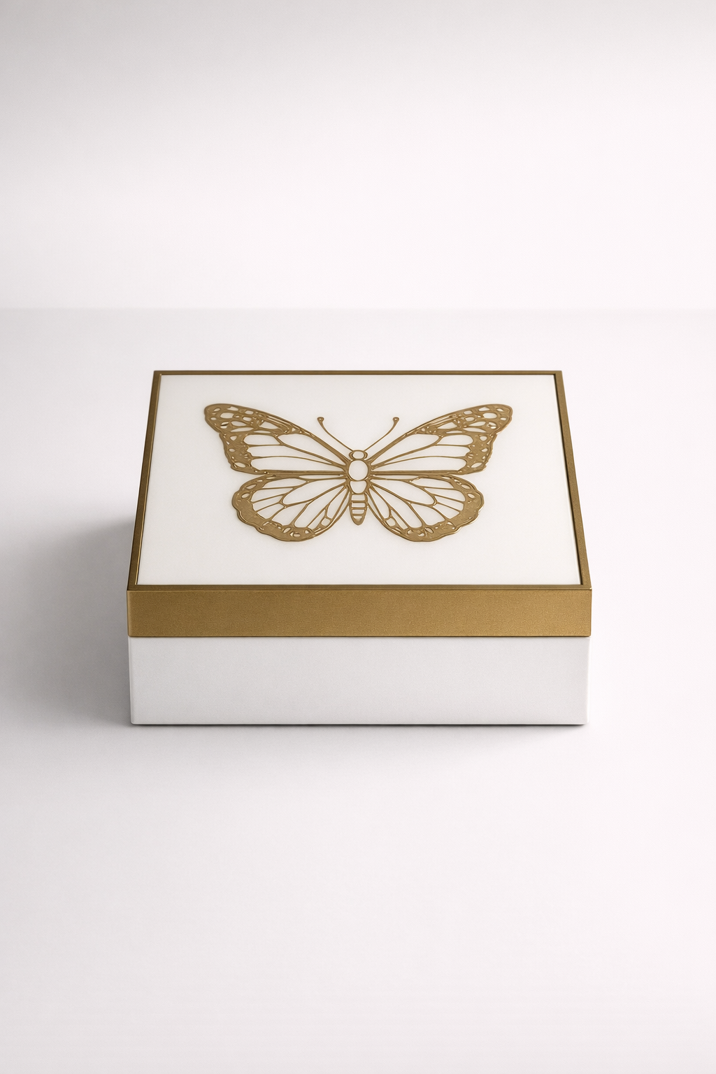 Gold Butterfly Box