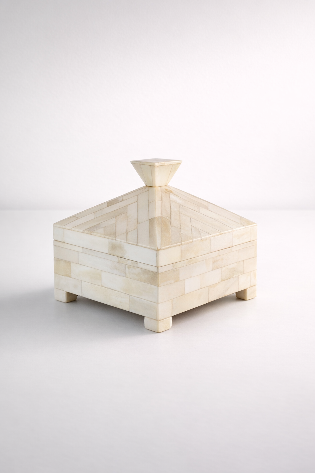 Natural Bone Dome Shaped Box