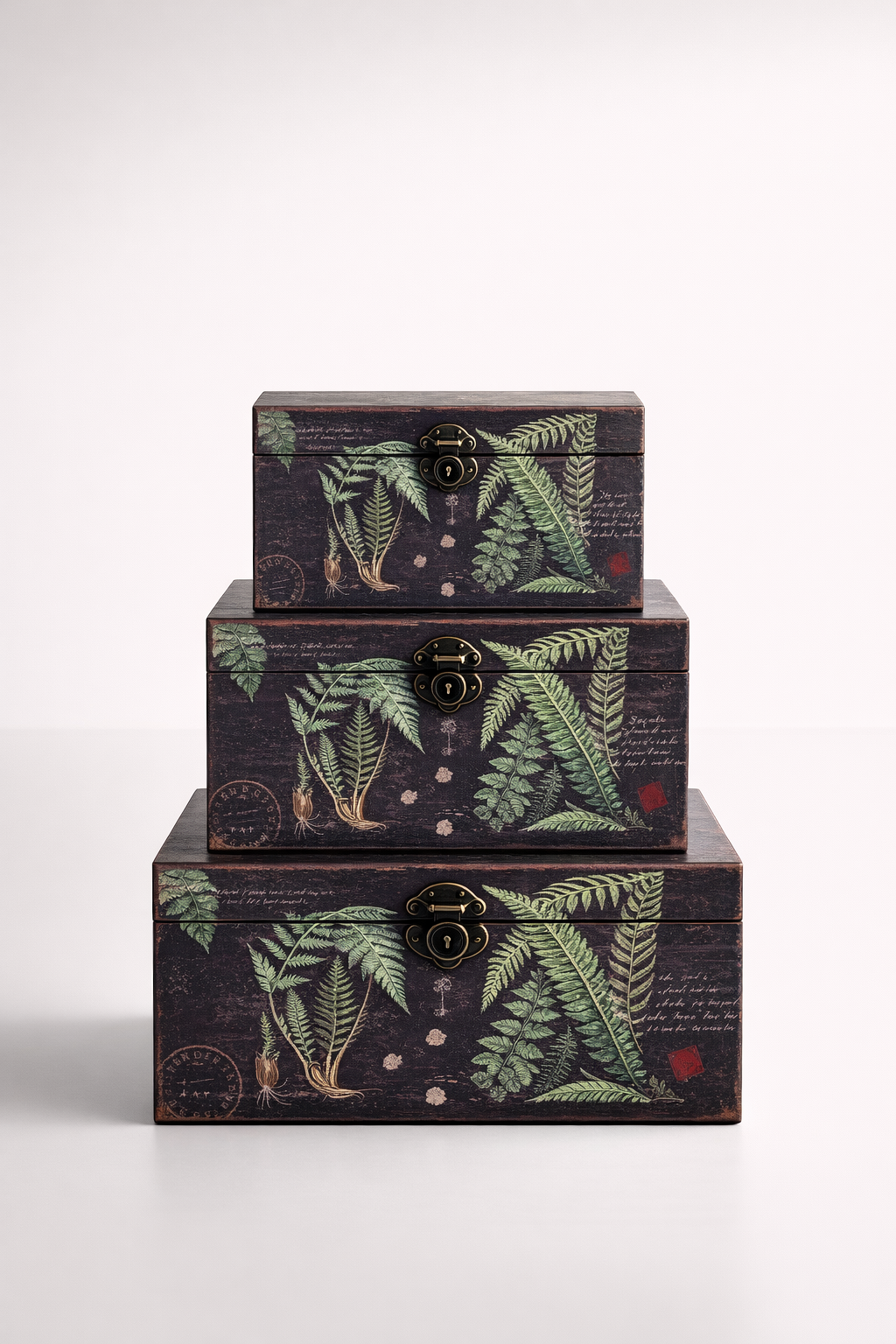Set Of 3 Fern Kists