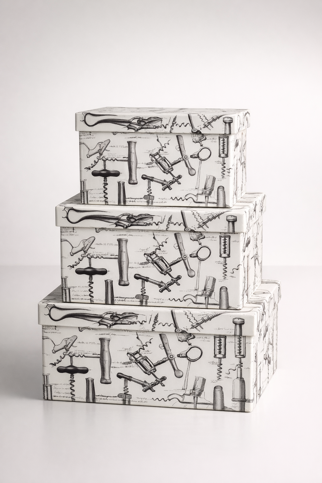 S/3 Corkscrew Storage Boxes