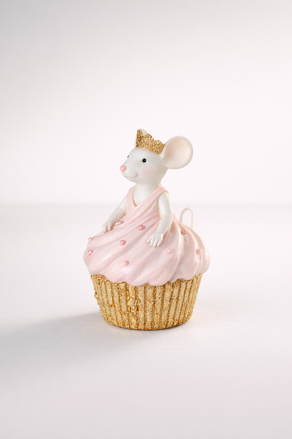 Bright Pink Mouse Cupcake