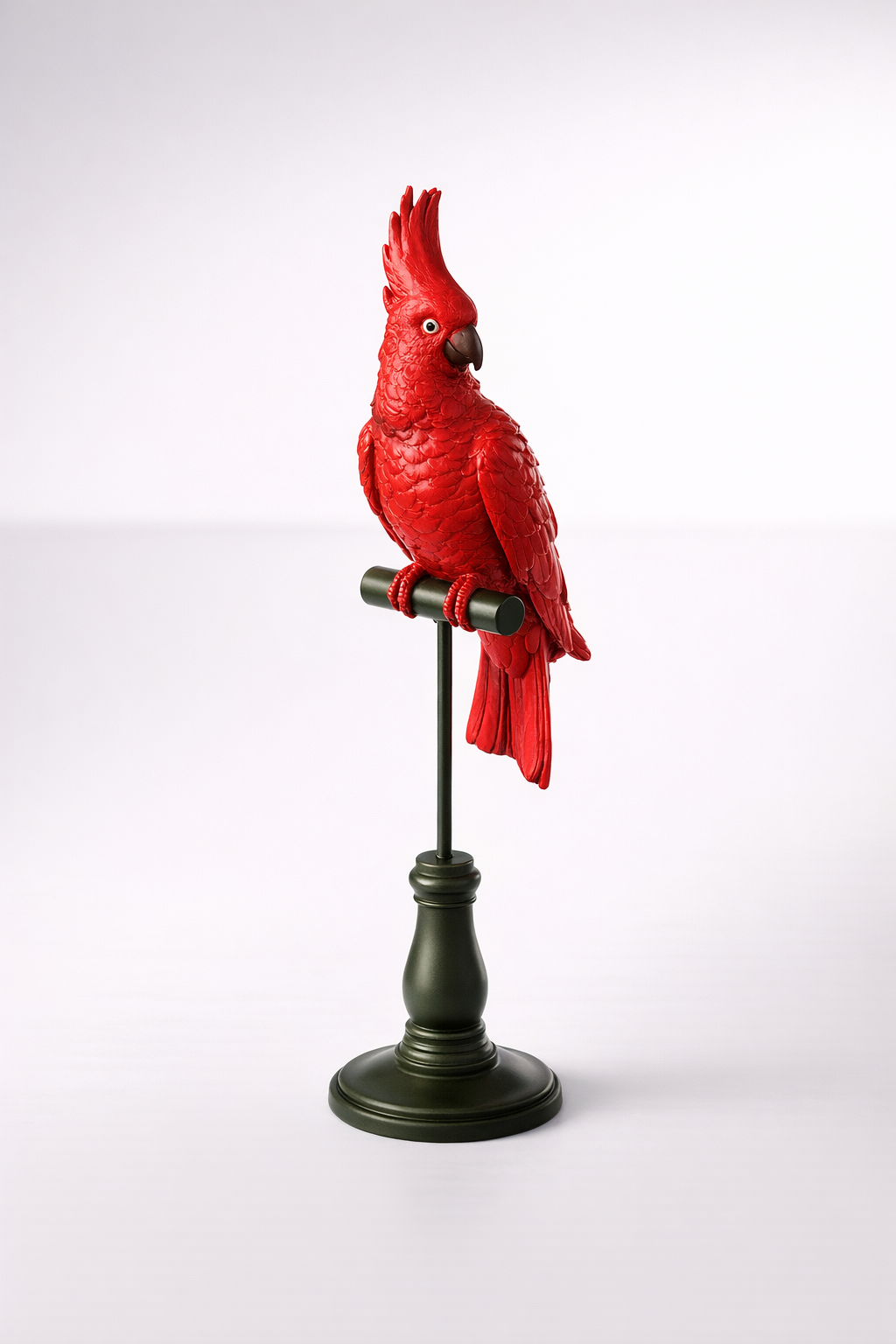 Red Parrot On Stand