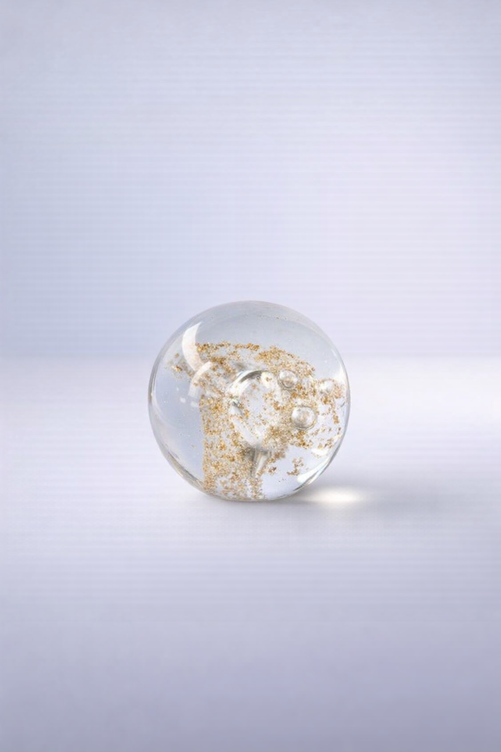 Gold Glitter Glass Paper Weight