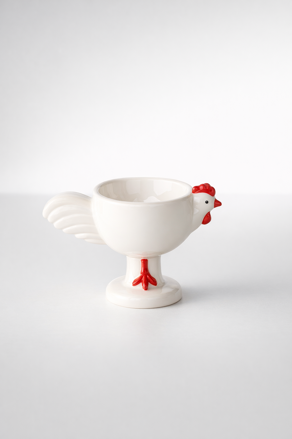 Red & White Chick Egg Cup