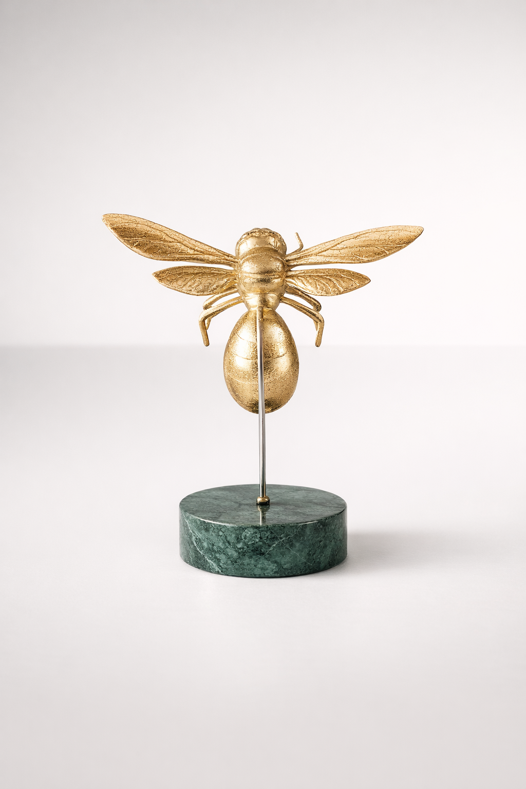 Gold Bumblebee On Marble Base