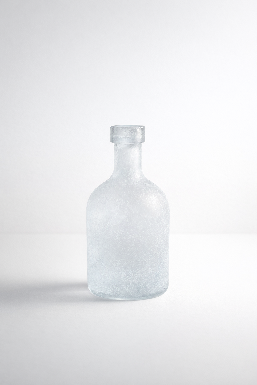 Medium Frosted White Bottle