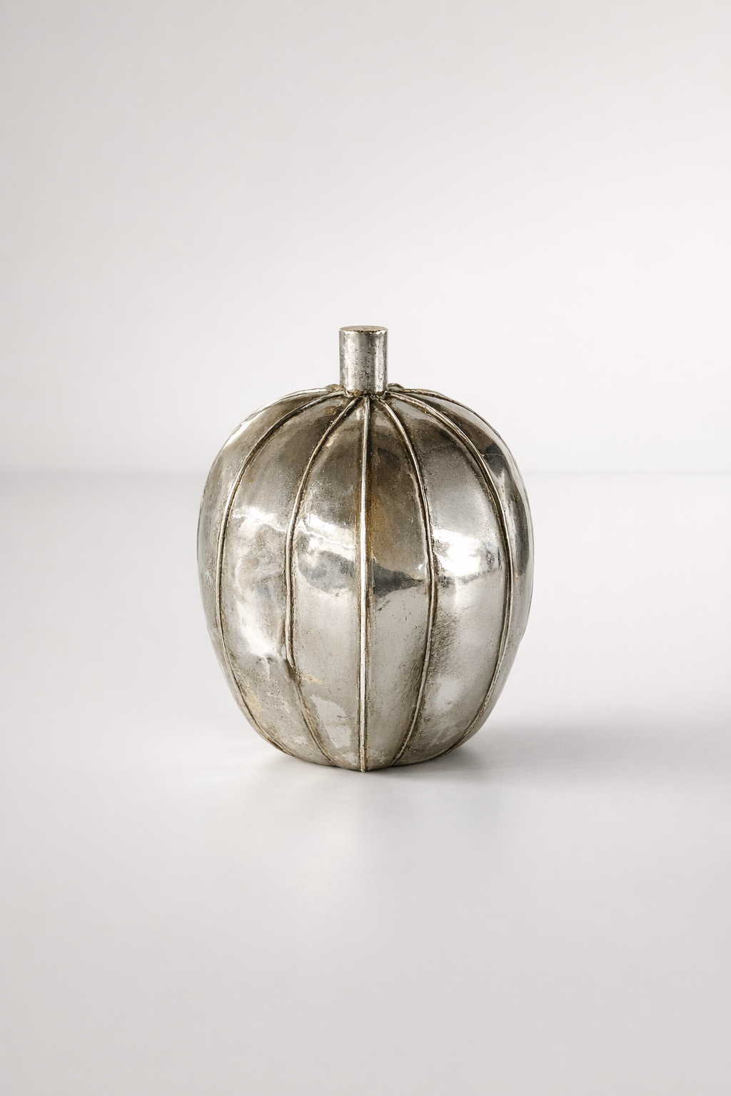 Silver Ceramic Seed Pod