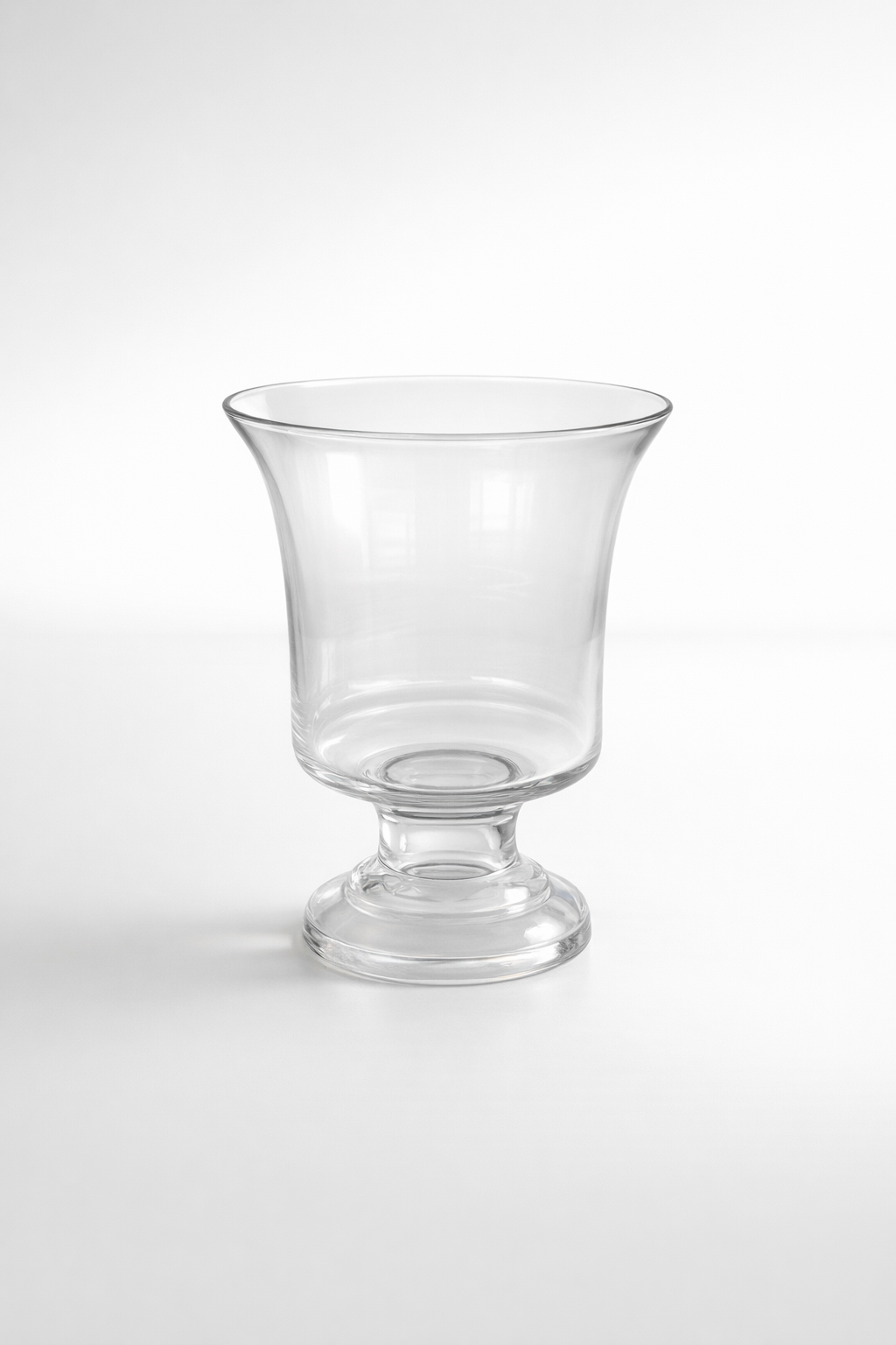 Glass Round Wide Neck Vase